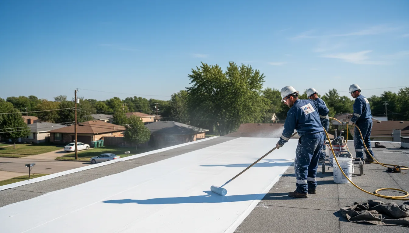 Commercial roof coating in Dickinson Center, NY near me